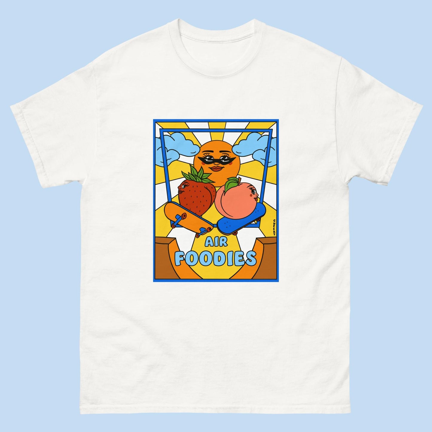 Air Foodies T-Shirt - Cheeky Art Studio-Apparel-Peach-shirt