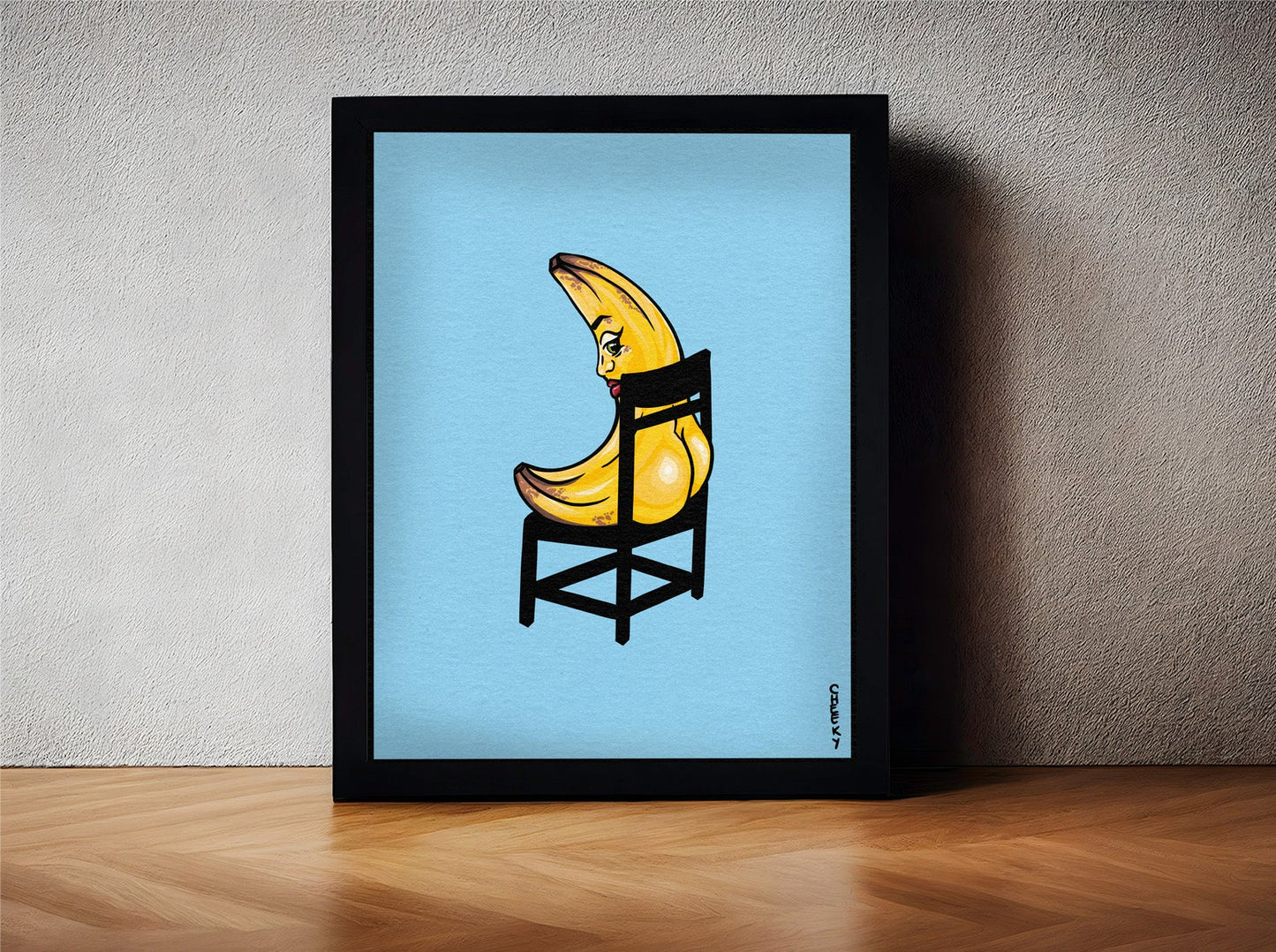 Banana Booty™ Art Print - Cheeky Art Studio - art - banana - groceries - Artwork - Portland, Oregon - Asian American Artist