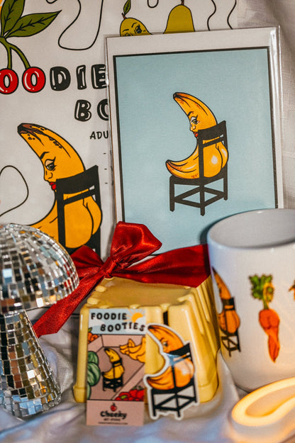 Banana Booty™ Art Print - Cheeky Art Studio - art - banana - groceries - Artwork - Portland, Oregon - Asian American Artist