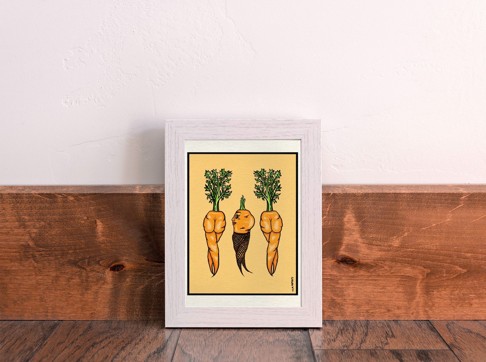 Carrot Gals Art Print - Cheeky Art Studio - art - carrot - print - Artwork - Portland, Oregon - Asian American Artist