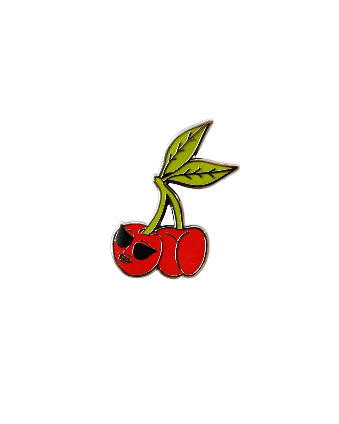 Cherry Booty Enamel Pin - Cheeky Art Studio-allison thompson-allisthompson-art