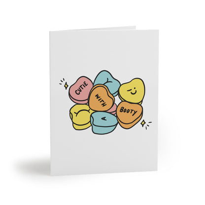 Cutie With A Booty Valentine’s Day Card - Cheeky Art Studio - allison thompson - allisthompson - art - Greeting & Note Cards - Portland, Oregon - Asian American Artist