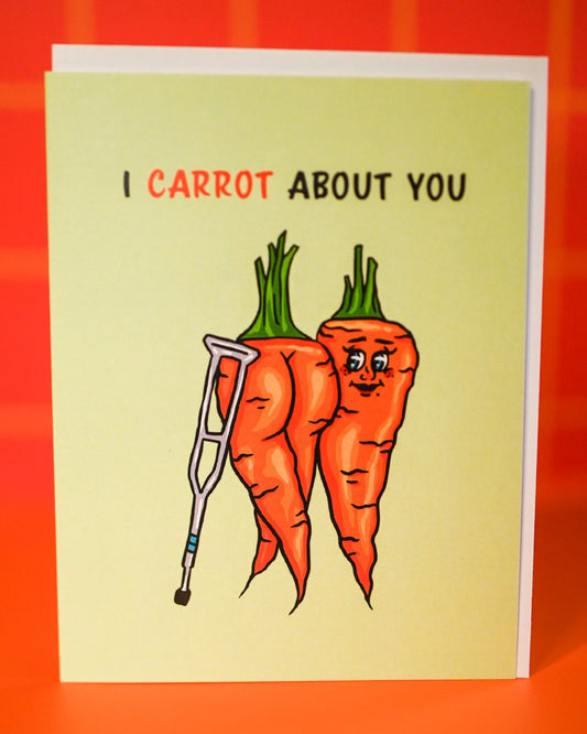 I Carrot About You Card - Cheeky Art Studio - allison thompson - allisthompson - art - Greeting & Note Cards - Portland, Oregon - Asian American Artist