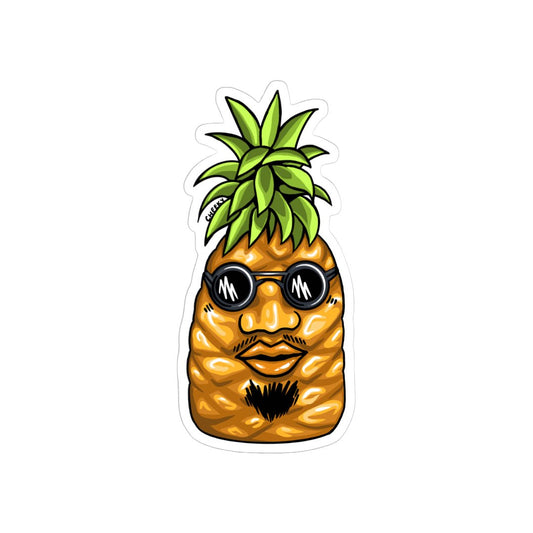 Mr. Pineapple Vinyl Sticker - Cheeky Art Studio-allison thompson-allisthompson-art