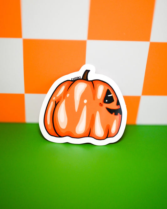 Pumpkin Booty Vinyl Sticker - Cheeky Art Studio - allison thompson - allisthompson - art - Electronics Stickers & Decals - Portland, Oregon - Asian American Artist